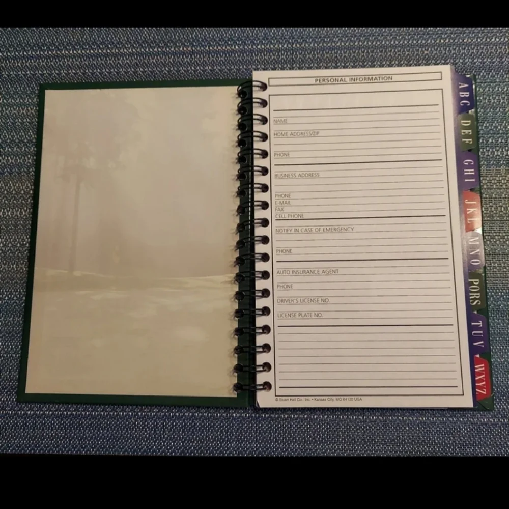 Y2K Stuart Hall 1996 Winners(R) Collection Daytimer Address Book Hardcover NWOT